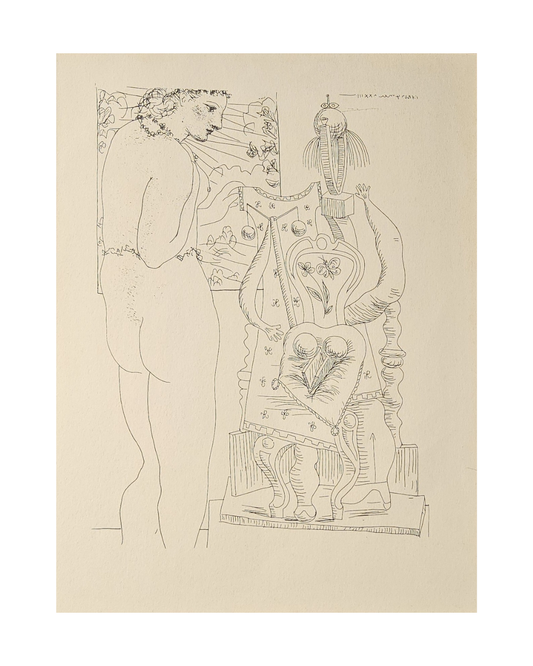 Modèle et sculpture surrealiste