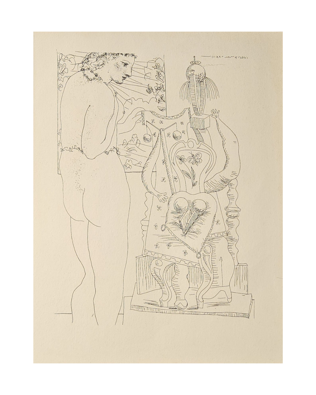 Modèle et sculpture surrealiste